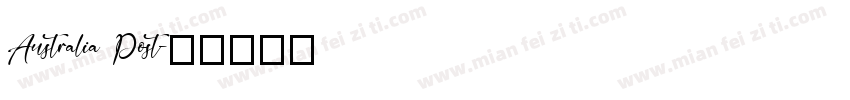 Australia Post字体转换